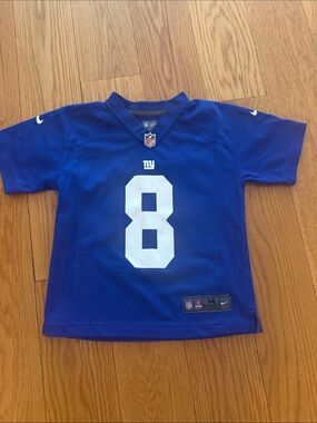 Nike Kids Royal Blue New York Giants Daniel Jones #8 Jersey